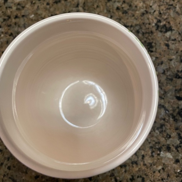 Anthropologie Green White Floral Mug Brown Monogram Initial Mug Lower Case “n” - Picture 8 of 10